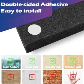 12 Pack Acoustic Panels, 12"X 12"X1" Sound Proof Foam Panels, High Density Soundproof Wall Panels for Home Studio, Acoustic Foam Wedges Absorbing Noise (Black)