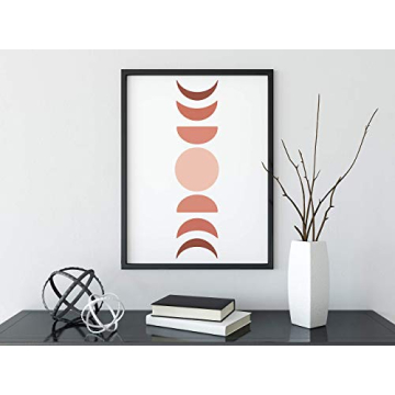 Stunning Moon Phases Artwork - Copper Hued Print 11x14