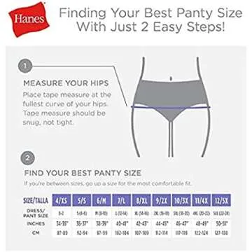 Hanes womens Cotton briefs underwear, 6 Pack - Hi Cut Assorted 1, 7 US