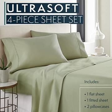 HC Collection Queen Sheet Set - Ultra Soft, Deep Pocket