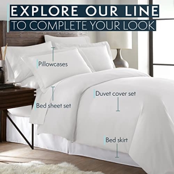 HC Collection Queen Sheet Set - Ultra Soft, Deep Pocket