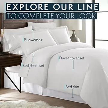 HC Collection Queen Sheet Set - Ultra Soft, Deep Pocket
