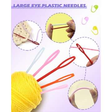 FIVEIZERO 200 Pcs Stitch Markers Set for Crafting Fun