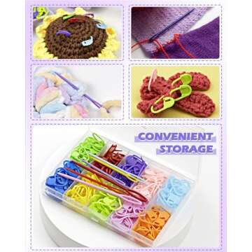 FIVEIZERO 200 Pcs Stitch Markers Set for Crafting Fun