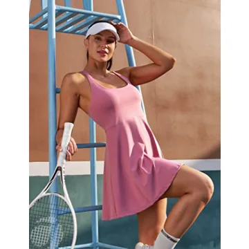 IUGA Womens Tennis Dress with Adjustable Straps & Pockets