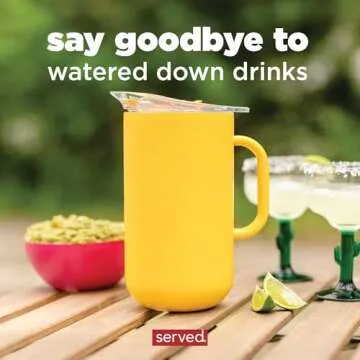 served Premium Pitcher - Keep Drinks Hot or Cold for Hours