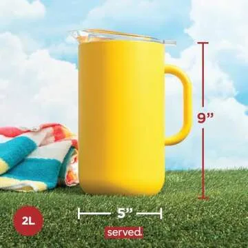 served Premium Pitcher - Keep Drinks Hot or Cold for Hours