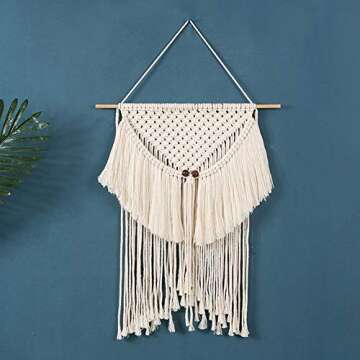 Macrame Cord 4mm Natural Cotton Rope for Crafts and Decor