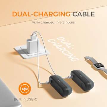 OCOOPA 2 in 1 Magnetic Rechargeable Hand Warmers, UT2s Mini Electric Handwarmers 2 Pack, Split USB-C, Reusable Portable Pocket Heater, Raynauds, Golf, Tech Gifts for Women Men