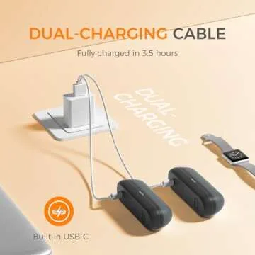 OCOOPA 2 in 1 Magnetic Rechargeable Hand Warmers, UT2s Mini Electric Handwarmers 2 Pack, Split USB-C, Reusable Portable Pocket Heater, Raynauds, Golf, Tech Gifts for Women Men