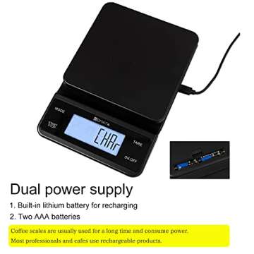 Compact BOMATA Espresso Scale with Auto Timer and Accuracy