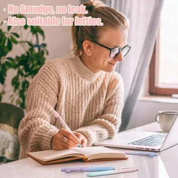 Drawdart 12 Gel Pens Set for Smooth Writing Without Bleed