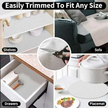 FestiCorp Non-Slip Rug Pad 3x5 ft for Secure Rugs