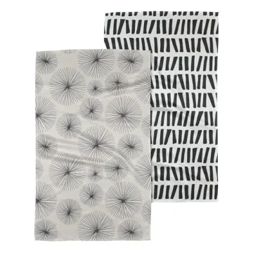 GEOMETRY Kitchen Tea Towel - Quick Dry Microfiber Cloth Dish Towels for Kitchen Drying - Premium Qui...