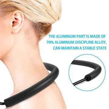 YUNLEJP Lazy Neck Phone Holder,Cell Phone Stand for Bed Around Neck,Hand Free Flexible Tablet Holder for Bed (Clip)