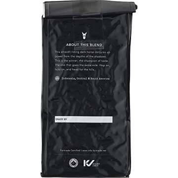 Kicking Horse Coffee, 454 Horse Power, Dark Roast, Whole Bean, 10 oz - Certified Organic, Fairtrade, Kosher Coffee 10 Ounce (Pack of 6)