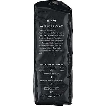 Kicking Horse Coffee, 454 Horse Power, Dark Roast, Whole Bean, 10 oz - Certified Organic, Fairtrade, Kosher Coffee 10 Ounce (Pack of 6)