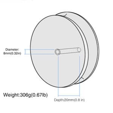 FEMELI Record Weight Stabilizer for Turntables