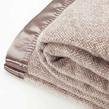 spencer & whitney Bed Blankets Wool Blanket Beige Herringbone Blanket Wool Throw Blanket Large Queen Wool Blankets for Bed