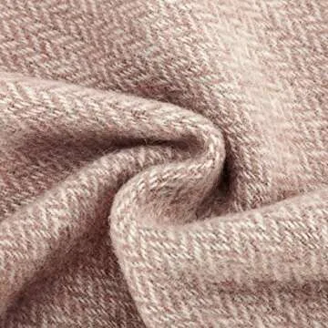 Cozy Spencer & Whitney Queen Wool Blanket in Herringbone Style