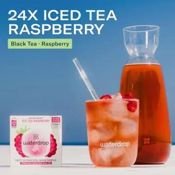 Waterdrop Hydration Cubes: Raspberry Iced Tea Flavor