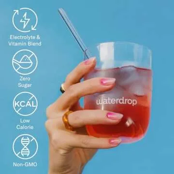 Waterdrop Hydration Cubes: Raspberry Iced Tea Flavor