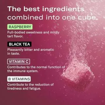 Waterdrop Hydration Cubes: Raspberry Iced Tea Flavor