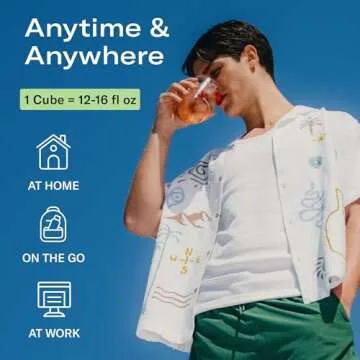 Waterdrop Hydration Cubes: Raspberry Iced Tea Flavor