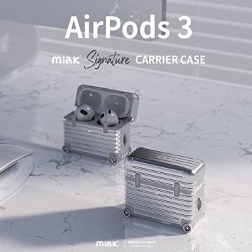 Miak AirPods 3rd Generation Stylish Case with Keychain