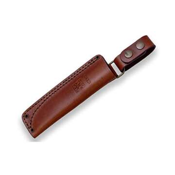 Joker Hunting Knife Ember Scandi CL122, 4.13 inches Blade Sandvik 14C24N Steel, Curly Birch Wood Han...