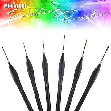 Miniature Paint Brush Set for Fine Detail Artistry