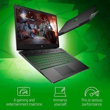 Amazon Exclusive-HP Pavilion Gaming Laptop,15.6" FHD IPS, Intel 8th Gen i5+8300H, NVIDIA GTX 1050Ti 4GB, 12GB RAM, 16GB Intel Optane Memory,1TB HDD, Narrow border, Windows 10 Home (15-cx0049nr,Black)