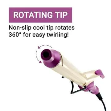 Mr Big Original Hair Curling Iron Wand - The Best, Longest XL Styling Curling Irons for Long Hair on The Market, Change Flat Bed Head Hair with This Waver Curler into Beach Waves, 9.5" Barrel, 1.25"