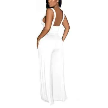 Stylish Wide Leg Jumpsuit for Women - Dressy & Casual