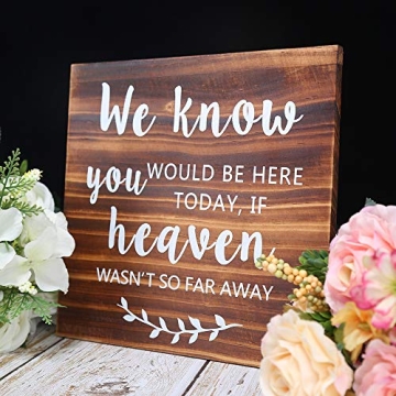 Rustic Wedding Memorial Sign for Special Moments