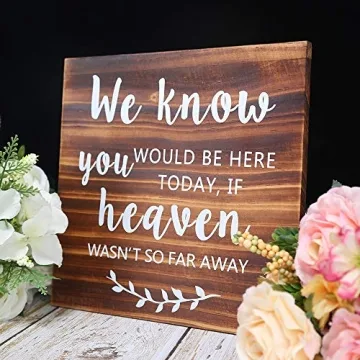 Rustic Wedding Memorial Sign for Special Moments