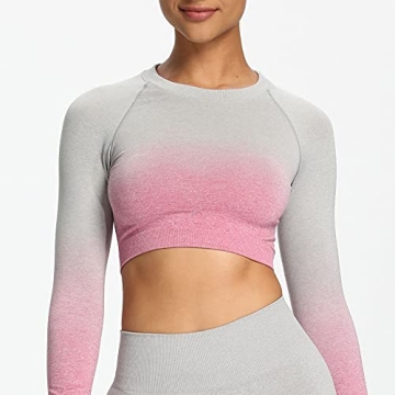 Aoxjox Seamless Crop Top Bras for Active Women