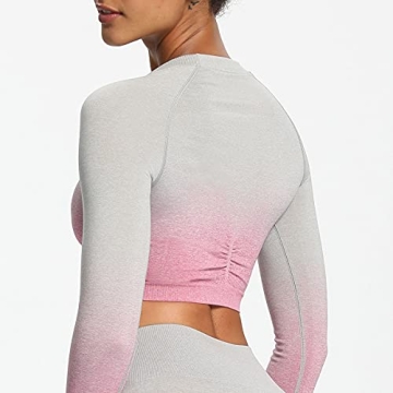 Aoxjox Seamless Crop Top Bras for Active Women