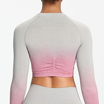 Aoxjox Seamless Crop Top Bras for Active Women