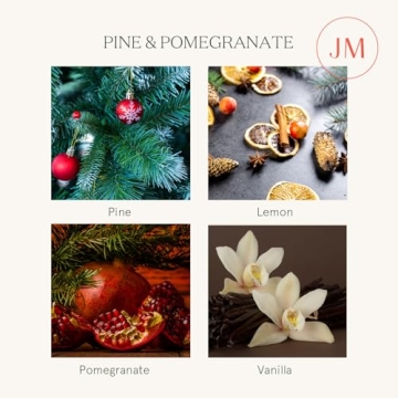 LA JOLIE MUSE Christmas Pomegranate & Pine Candle Gift Set