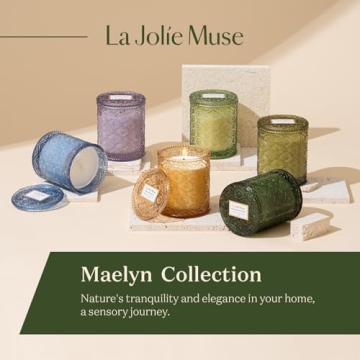 LA JOLIE MUSE Christmas Pomegranate & Pine Candle Gift Set