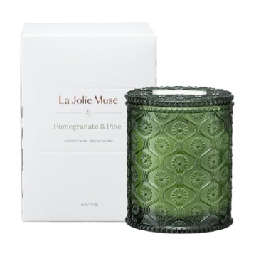 LA JOLIE MUSE Christmas Pomegranate & Pine Candle Gift Set