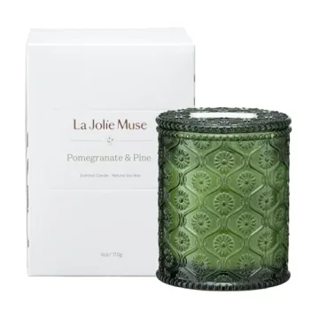 LA JOLIE MUSE Christmas Pomegranate & Pine Candle Gift Set