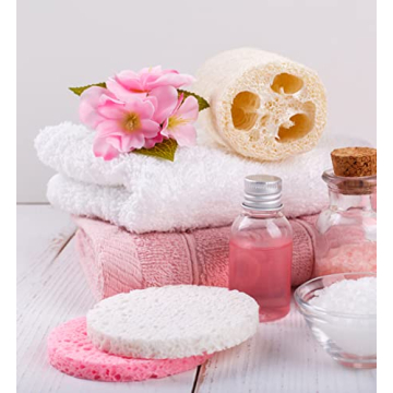 50-Count Natural Cellulose Facial Sponges for All Skin Types