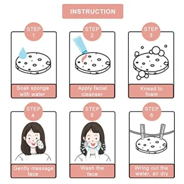 50-Count Natural Cellulose Facial Sponges for All Skin Types