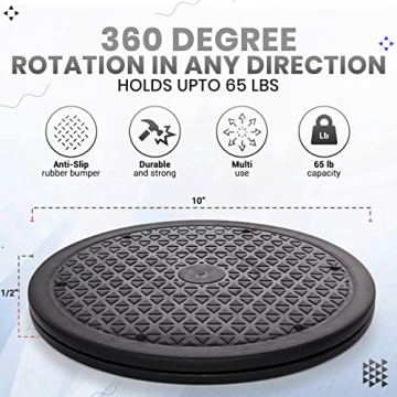 Lazy Susan Turntable Organizer for Kitchen and Home Use