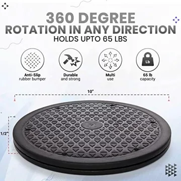 Lazy Susan Turntable Organizer for Kitchen and Home Use