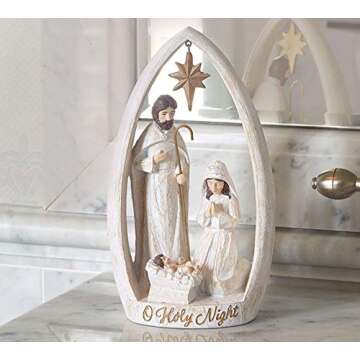 Burton 9733809 Holy Family Nativity Decor, Resin