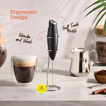 Powerful Handheld Milk Frother for Cafe-Quality Drinks