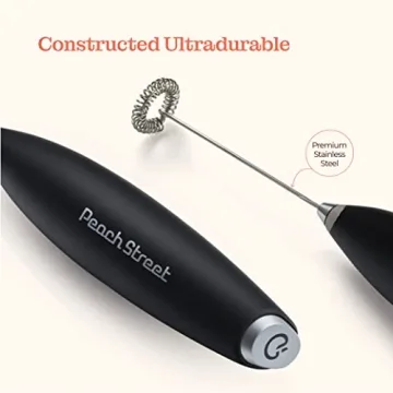 Powerful Handheld Milk Frother for Cafe-Quality Drinks